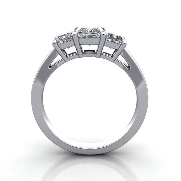 Trilogy Diamond Ring RT10 Polished Diamonds NZ Jewellery Design