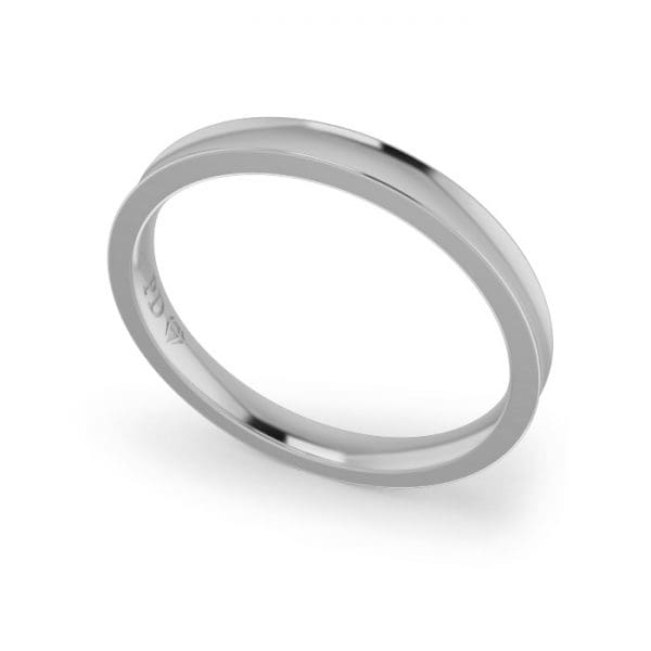 Ladies-Wedding-Platinum-Concave-2.50mm