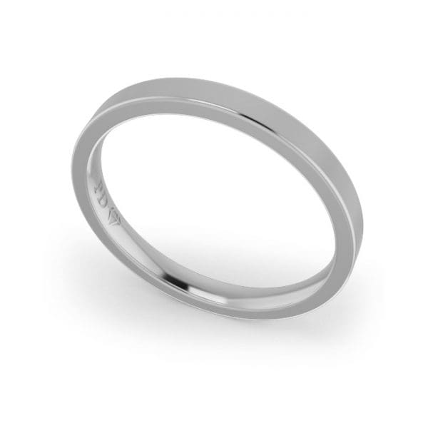 Ladies-Wedding-Ring-Platinum-Flat-2.50mm