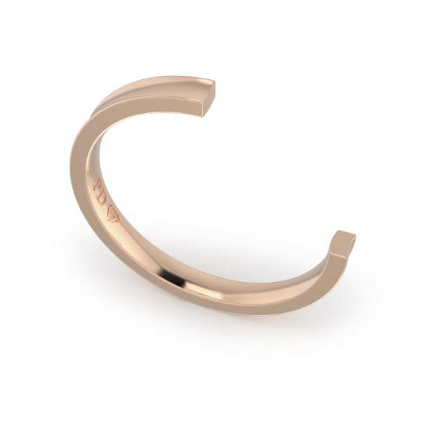 Ladies-Wedding-Ring-Rose-Gold-Concave-2.50mm-CROSS SECTION