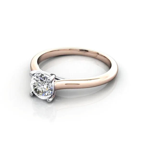 Diamond Ring RS16 Rose Gold LF