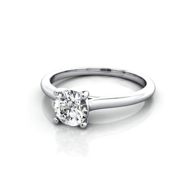 Diamond Ring RS16 White Gold LF