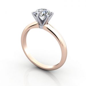 Engagement Ring, Rose Gold, RS2, 3D Thumbnail