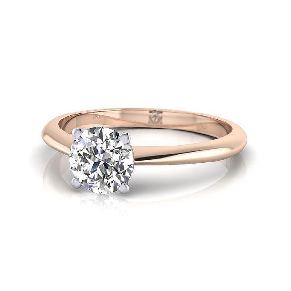 Engagement Ring, Rose Gold, Round Cut Diamond, RS3, TF