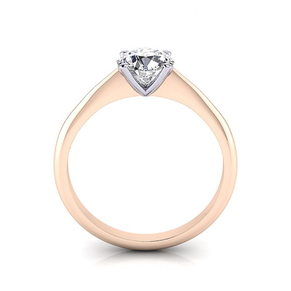 Engagement Ring, Rose Gold, Round Cut Diamond, RS3, TF