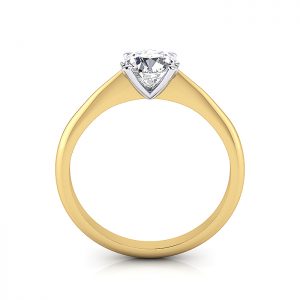 Engagement Ring, Yellow, Round Cut Diamond, RS3, TF