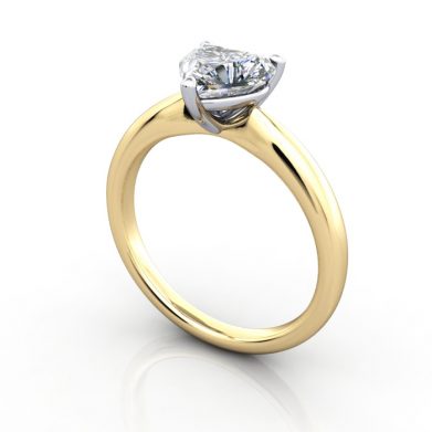 Heart shaped Engagement Ring, Platinum, RS7, 3D Thumbnail