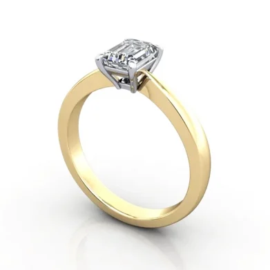 Diamond-Ring-Solitaire-Emerald-RS27-Platinum-3D