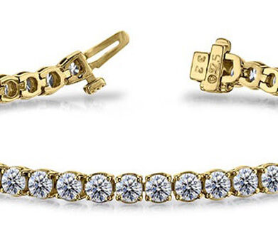 Diamond Tennis Bracelet SB845 Yellow Gold