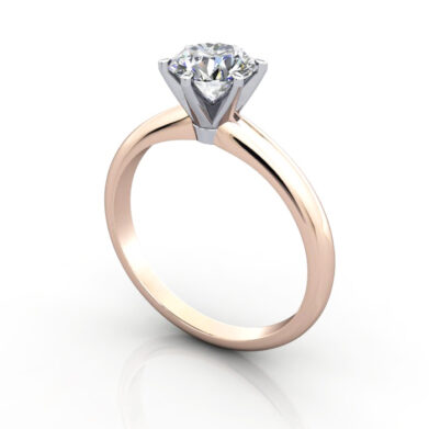 Diamond Ring RS2 Rose Gold 3D Thumbnail