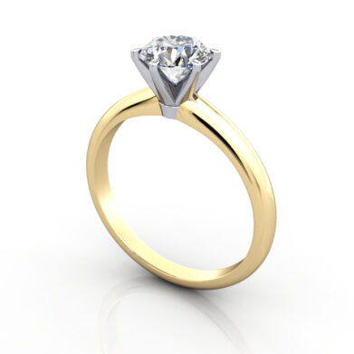 Diamond Ring Yellow Gold RS2 3D Thumbnail